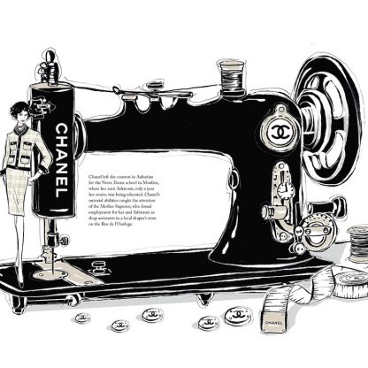 illustrated world of chanel